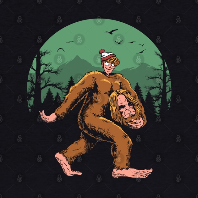 Where is Bigfoot? by Vincent Trinidad Art